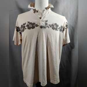 Men's Cream Floral Shirt